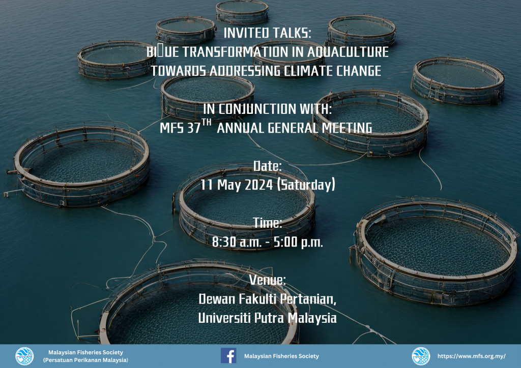 Invited Talks on Blue Transformation in Aquaculture Towards Addressing ...